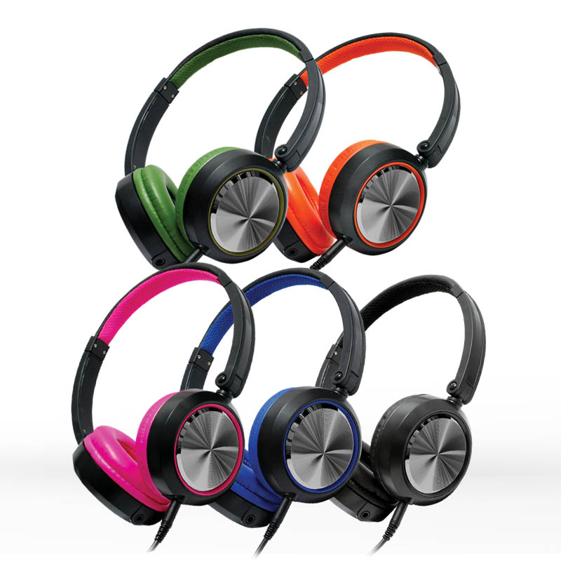 CD-46 Stereo Headphones with in-line microphones